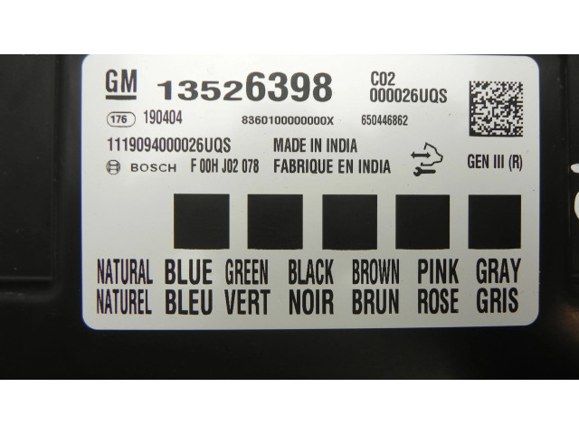 Блок комфорта 13526398, G4627 Opel Astra K