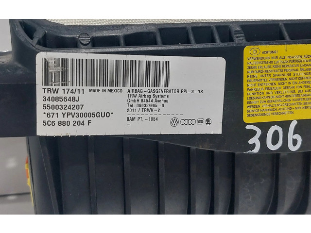 Подушка безопасности пассажира 5C6880204F, 5C6880204F Volkswagen Jetta VI