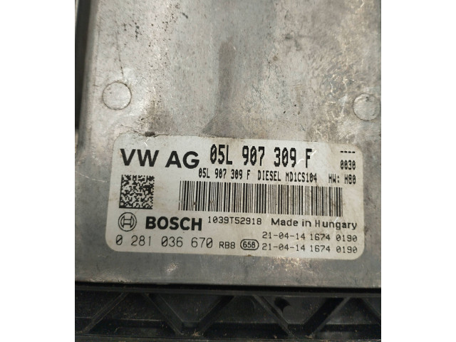 Řídící jednotka 05L907309F, 0281036670 Volkswagen Transporter - Caravelle T6 2015