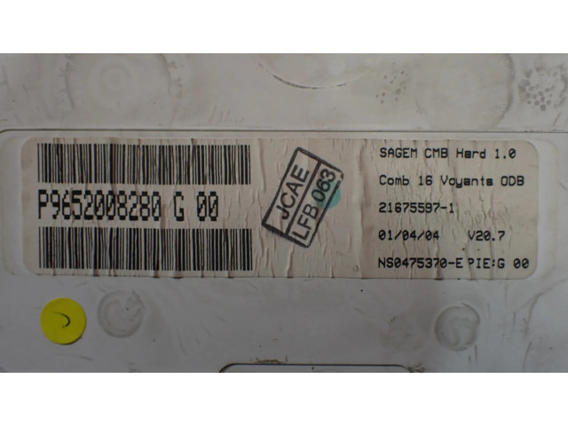 Панель приборов P9652008280G Alpine C2