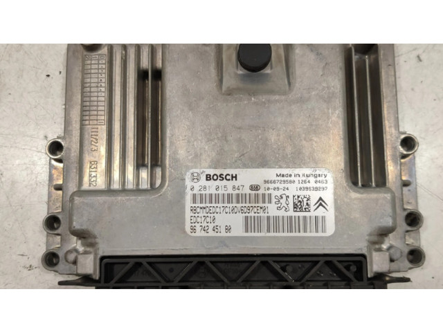 Řídící jednotka 0281015847, 9674245180   Citroen C3 Picasso 2011