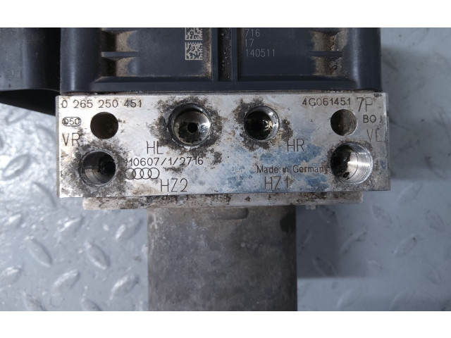 Блок АБС 4G0907379F, 0265250451 Audi A7 S7 4G 2011 - 2017 года