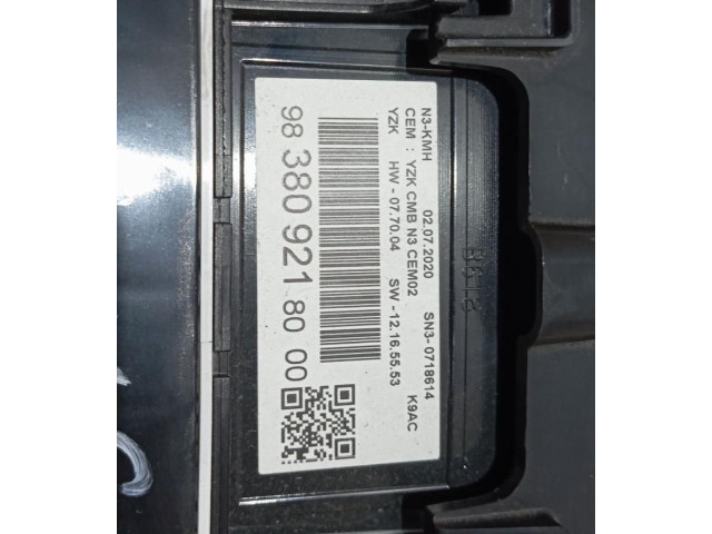 Přístrojová deska  Citroen Berlingo 2020 9838092180  