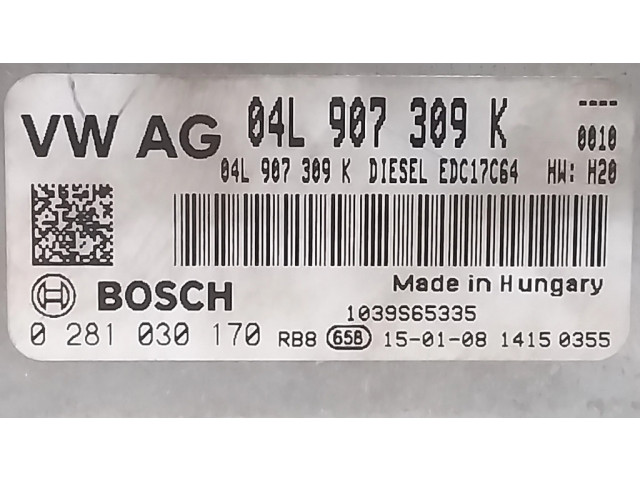 Řídící jednotka 04L907309K, 0281030170 Audi Q3 8U 2015