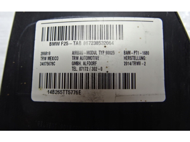 Подушка безопасности в сиденье 34075678C   BMW X3 F25