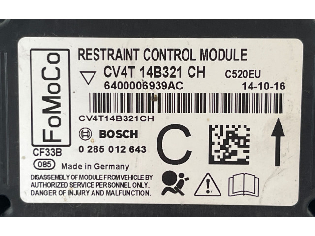 Блок подушек безопасности CV4T14B321CH, 6400006939AC   Ford Kuga II