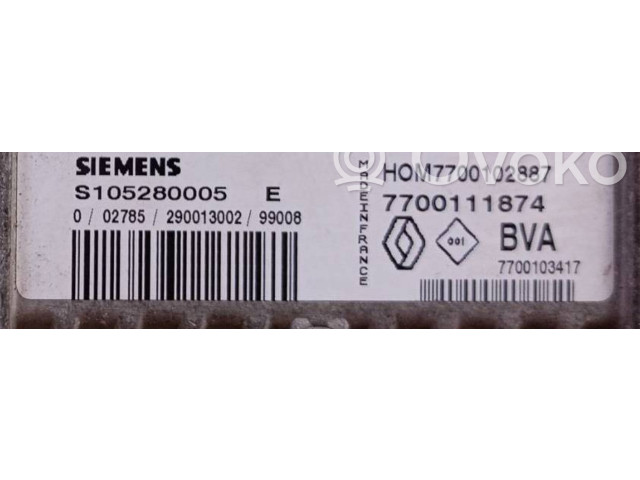 Блок управления коробкой передач 7700111874, 290013002   Renault Clio II