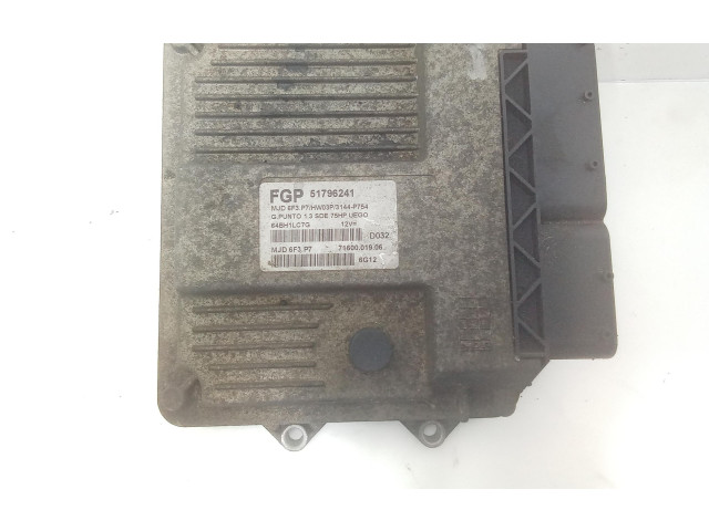 Комплект блоков управления Mjd6f3.p7, 199A2000 Fiat Grande Punto