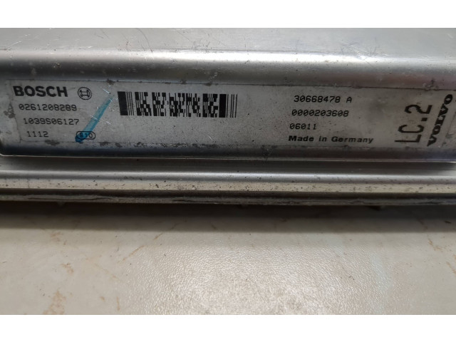 Блок управления двигателя 30668478A, 1039S06127 Volvo V70