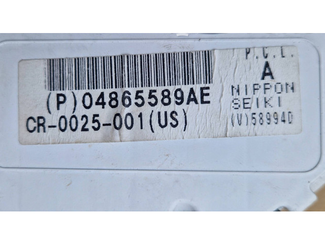 Přístrojová deska Dodge Viper 2003 04865589AE, CR0025001