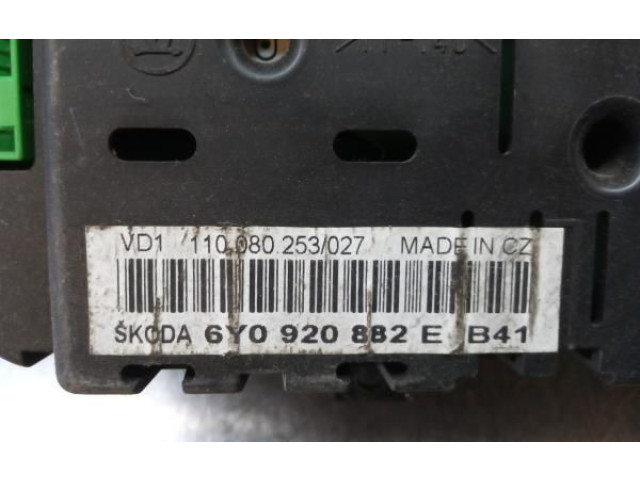 Панель приборов 110080253027, 6Y0920882EB41 Skoda Fabia Mk2 (5J)