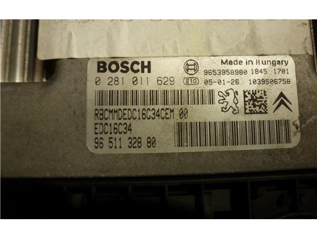Řídící jednotka 281011629, EDC16C349651132880 Citroen C4 I 2005