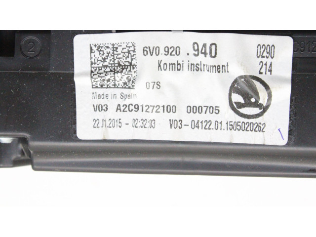 Комплект блоков управления 04E907309AF, 6V0920940 Skoda Fabia Mk3 (NJ)