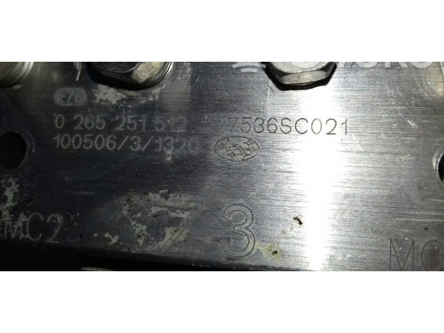 Блок АБС 27536SC021, 0265251512   Subaru  Forester SH  2008 - 2013 года