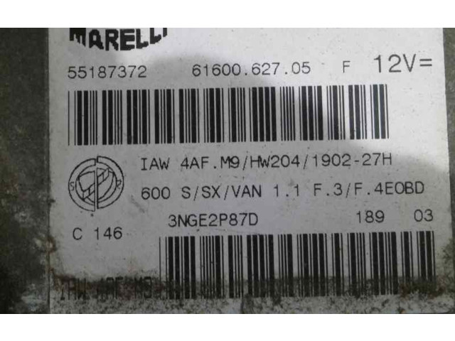 Řídící jednotka 55187372, 6160062705 Fiat Seicento/600 2003