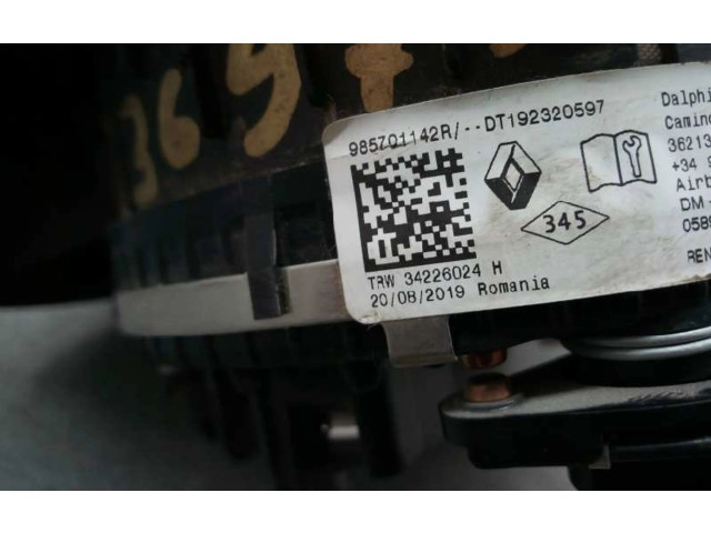 Подушка безопасности водителя 985701142R Dacia Dokker