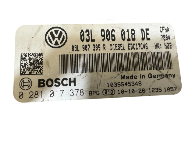 Řídící jednotka 03L906018DE, 03L907309R Volkswagen Caddy 2011
