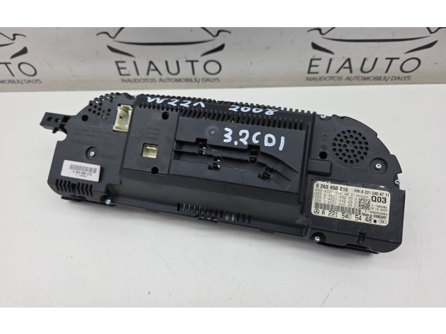 Přístrojová deska Mercedes-Benz S W221 2008 A2215405448, 0263650216