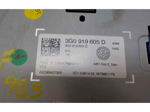 Экран дисплея вверх 3G0919605D, 3G0919605D Volkswagen Golf SportWagen