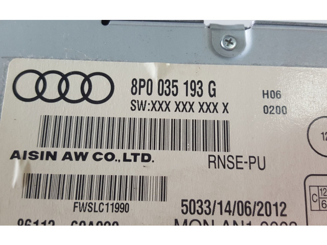 Турбина Радио/ проигрыватель CD/DVD / навигация Audi A3 S3 8P 8P0035193G