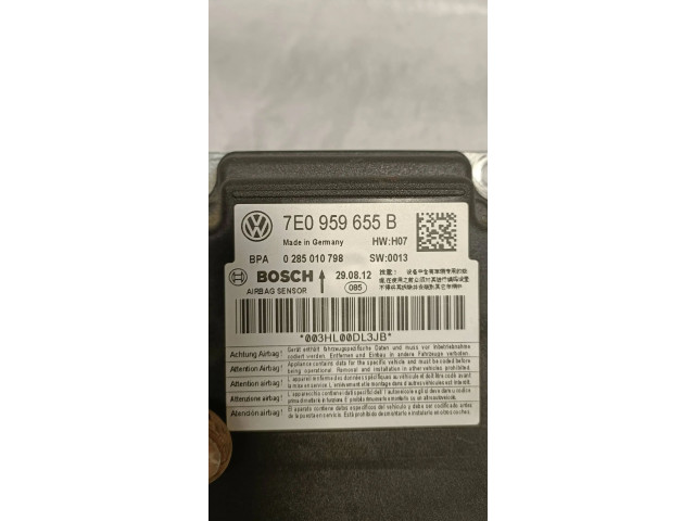 Блок подушек безопасности 7E0959655B, 0285010798 Volkswagen Caddy