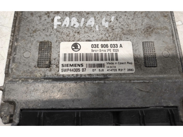 Блок подушек безопасности 03E906033A   Skoda Fabia Mk1 (6Y)