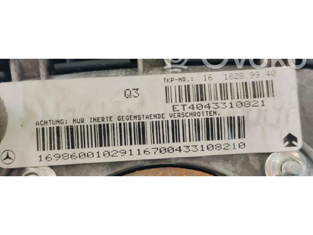 Подушка безопасности водителя 1698600010 Mercedes-Benz A W169