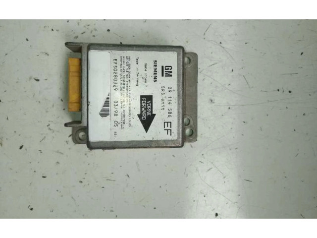 Блок подушек безопасности 09114586, CENTRALITAAIRBAG   Opel Tigra A