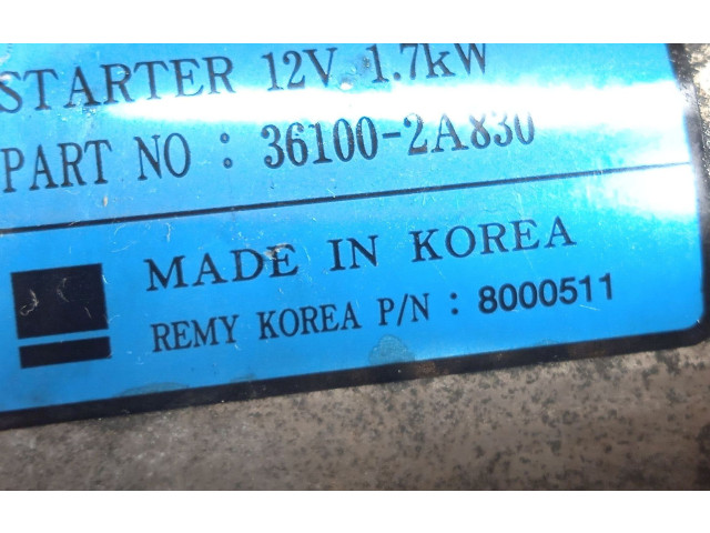 Turbodmychadlo Стартер 361002A830, 8000511 Hyundai ix35 D4FD