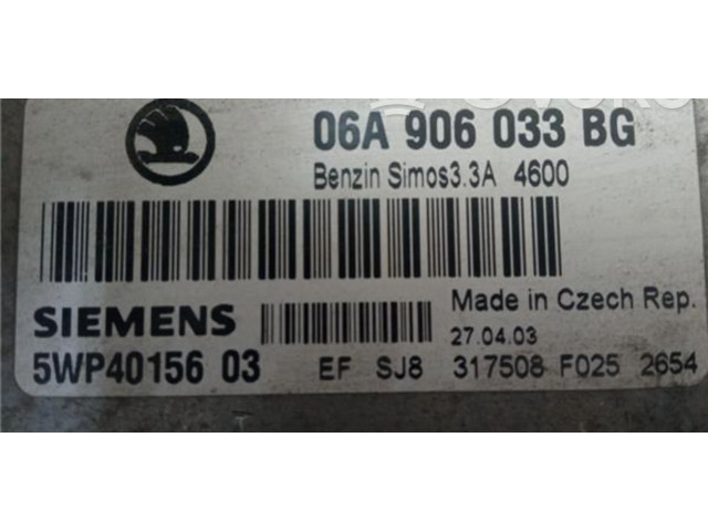 Блок управления 06A906033BG, 5WP4015603 Skoda Octavia Mk1 (1U)