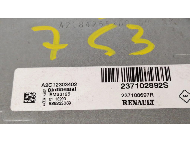 Řídící jednotka 237108697R, 237102892S Dacia Sandero 2016