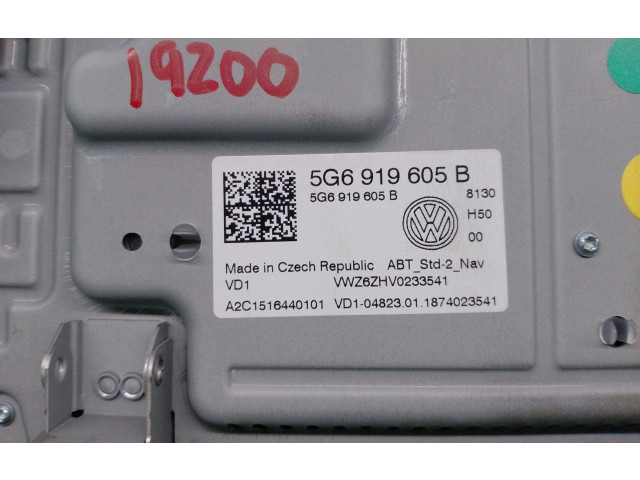 Экран дисплея вверх 5G6919605B, A2C1516440101   Volkswagen Golf SportWagen       