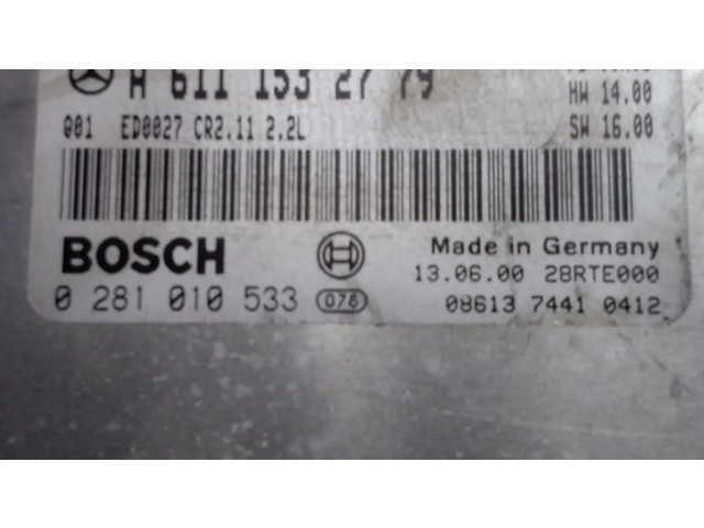 Блок управления двигателя A6111532779, 0281010533   Mercedes-Benz E W210