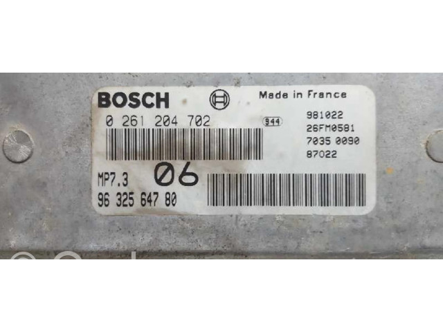 Řídící jednotka 9632564780, 0261204702 Fiat Ulysse 1994