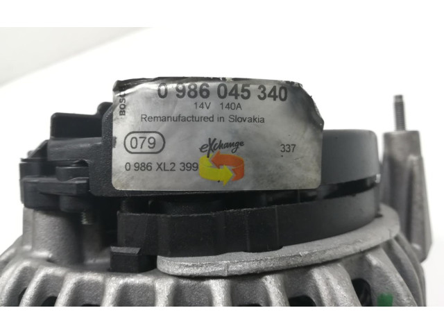 Генератор 0986045340   Volkswagen Touran I      