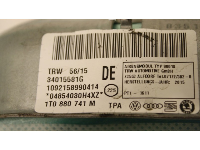 Боковая подушка безопасности 1T0880741M, 1T0880741M Volkswagen Touran II
