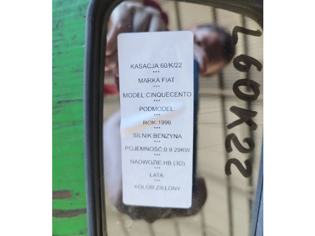 Zpětné zrcátko Fiat 500 Cinquecento 1996