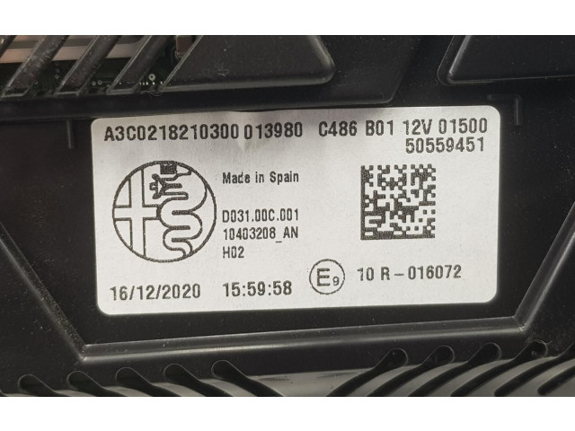 Přístrojová deska  Alfa Romeo Stelvio 2021 50559451, 50559451  
