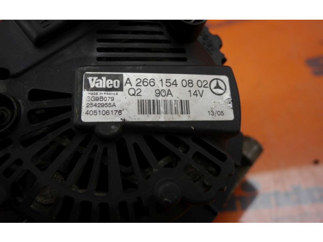 Генератор A2661540802, A2661540802 Mercedes-Benz A W169