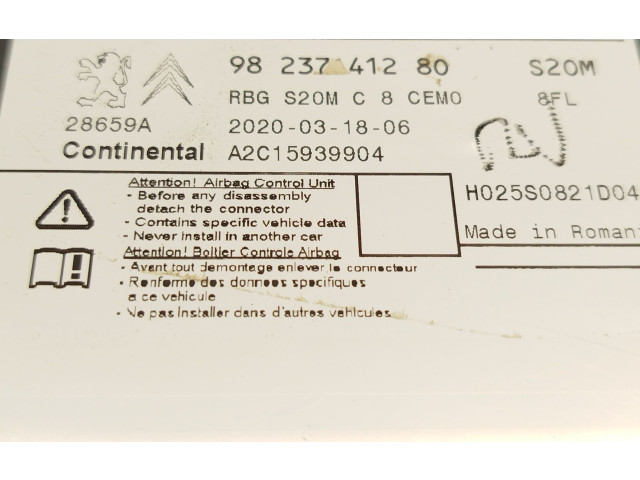 Блок подушек безопасности 9823741280, 1634737680   Citroen Berlingo