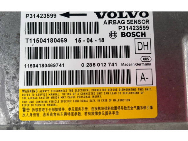 Блок управления надувных подушек P31423599, 31423599   Volvo S60