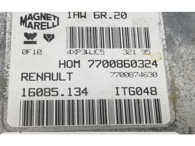 Блок управления двигателем Блок управления 7700860324   Renault Twingo I