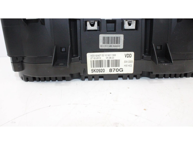Панель приборов 5K0920870G Volkswagen Golf VI