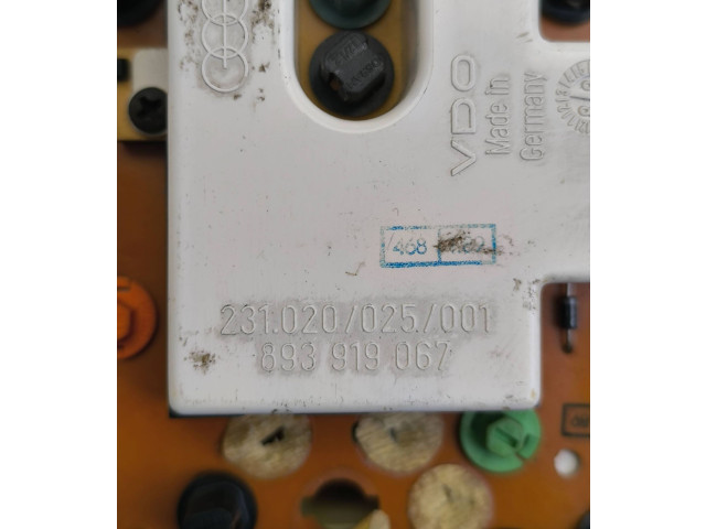 Přístrojová deska Audi 80 90 B3 1990 893919067, 231020025001