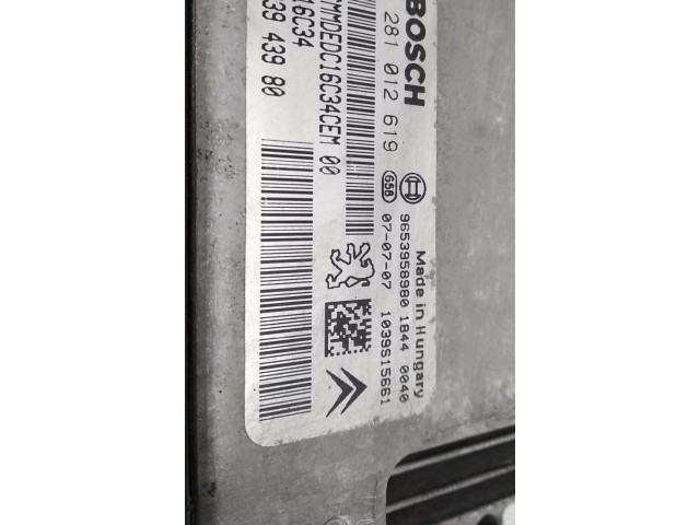 Řídící jednotka 9663943980, 0281012619   Citroen Berlingo 2007