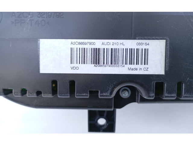 Спидометр (приборный щиток) 8XA920930, A2C53321556 Audi A1