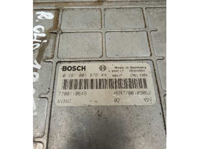 Řídící jednotka 0281001878 Renault Clio II 1998