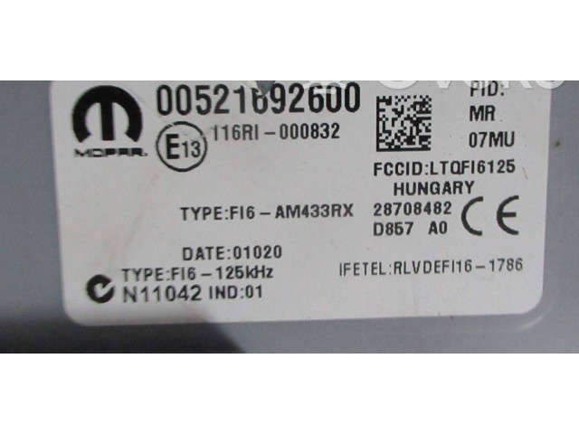 Pojistková skříňka 00521692600, 116RI000832 Fiat Panda III 2013