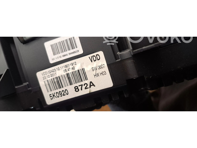 Панель приборов 5K0920872A Volkswagen Golf VI