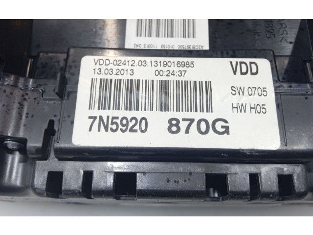 Přístrojová deska Seat Alhambra (Mk2) 2010 7N5920870G
